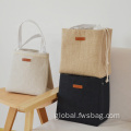 Drawstring Jute Lunch Bag Portable Drawstring Insulated Jute Grocery Cooler Lunch Bag Supplier